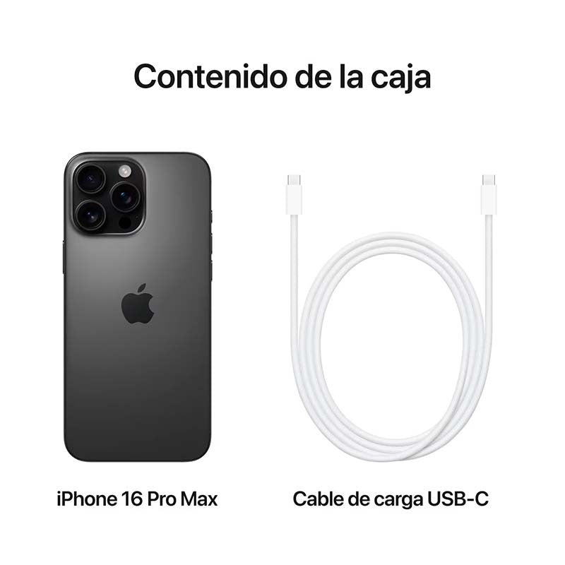 iPhone 16 Pro Max 5G 256GB Titanio Negro
